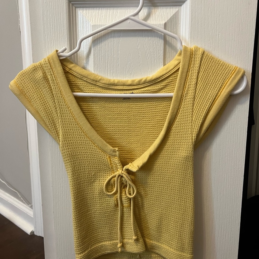 yellow out from under tee